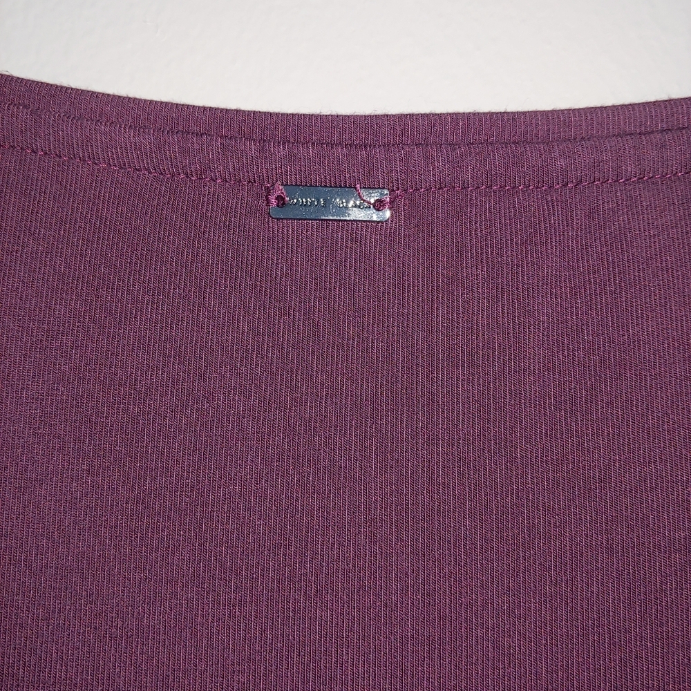 L White House Black Market Tiered Sleeve Plum Knit Dress - Picture 6 of 6